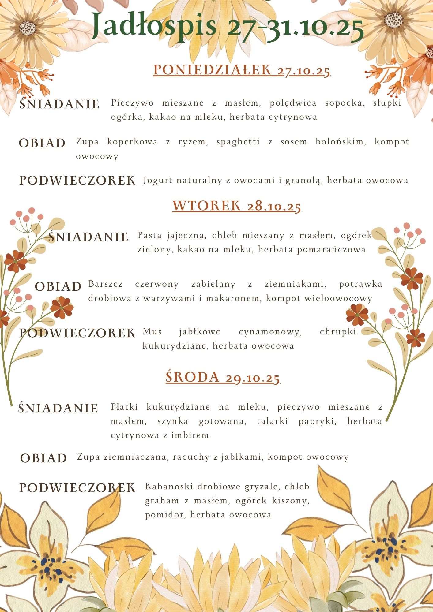 Jadłospis 27 31.10.251